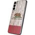 California Flag Dark Wood Galaxy S22 Plus Skin
